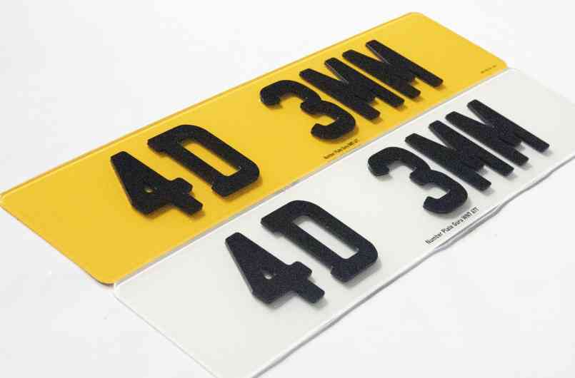 4d number plates maker